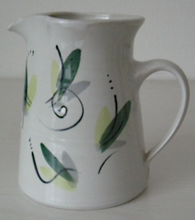EM-X Keramik Krug 1,5l Blumenmuster grün