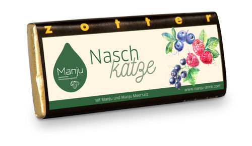 Manju Zotter Schokolade Naschkatze 70g Tafel (MHD: 21.03.2024)