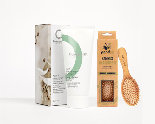 Rosmarin Shampoo + Bambus Haarbürste
